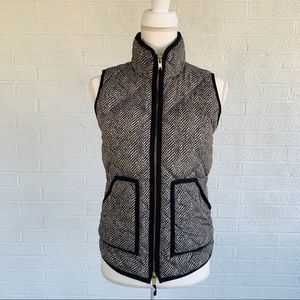 J. Crew Houndstooth Puffy Vest